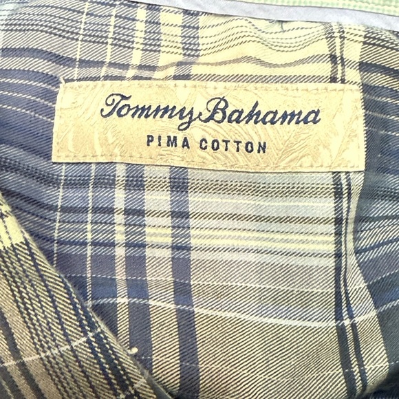 Tommy Bahama Zacero Plaid Shirt Pima Cotton Size Medium - Picture 4 of 7